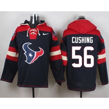 Texans #56 Brian Cushing Navy Blue Player Pullover NFL Hoodie Texans #56 Brian Cushing Navy Blue Player Pullover NFL Hoodie