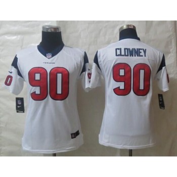 Texans #90 Jadeveon Clowney White Youth Stitched NFL Limited Jersey Texans #90 Jadeveon Clowney White Youth Stitched NFL Limited Jersey