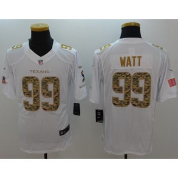 Texans #99 J.J. Watt White Men's Stitched NFL Limited Salute to Service Jersey Texans #99 J.J. Watt White Men's Stitched NFL Limited Salute to Service Jersey