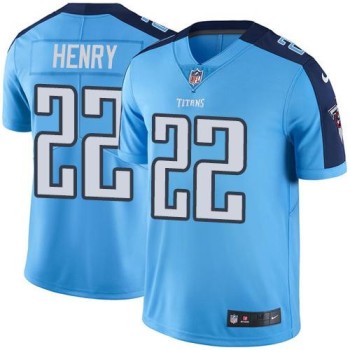 Titans #22 Derrick Henry Light Blue Men's Stitched NFL Limited Rush Jersey Titans #22 Derrick Henry Light Blue Men's Stitched NFL Limited Rush Jersey