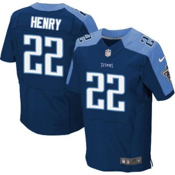 Titans #22 Derrick Henry Navy Blue Alternate Men's Stitched NFL Elite Jersey Titans #22 Derrick Henry Navy Blue Alternate Men's Stitched NFL Elite Jersey