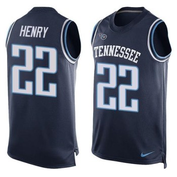 Titans #22 Derrick Henry Navy Blue Alternate Men's Stitched NFL Limited Tank Top Jersey Titans #22 Derrick Henry Navy Blue Alternate Men's Stitched NFL Limited Tank Top Jersey
