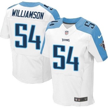 Titans #54 Avery Williamson White Men's Stitched NFL Elite Jersey Titans #54 Avery Williamson White Men's Stitched NFL Elite Jersey
