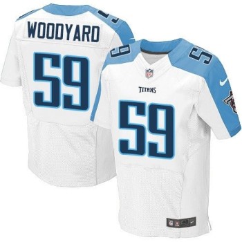 Titans #59 Wesley Woodyard White Men's Stitched NFL Elite Jersey Titans #59 Wesley Woodyard White Men's Stitched NFL Elite Jersey