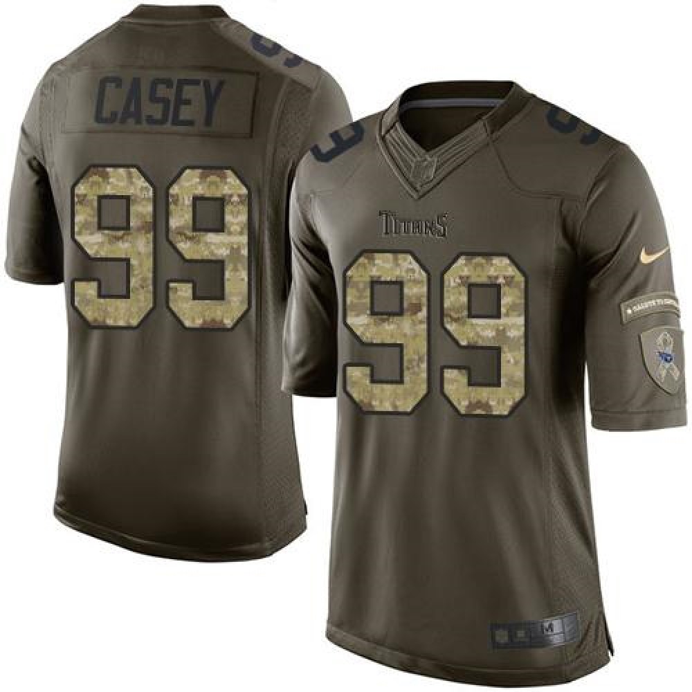 Titans #99 Jurrell Casey Green Men's Stitched NFL Limited Salute to Service Jersey