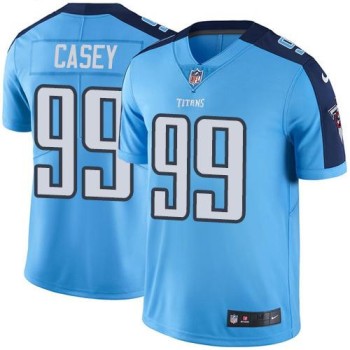 Titans #99 Jurrell Casey Light Blue Men's Stitched NFL Limited Rush Jersey