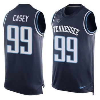Titans #99 Jurrell Casey Navy Blue Alternate Men's Stitched NFL Limited Tank Top Jersey