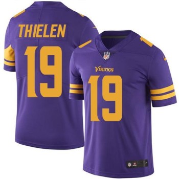 Vikings #19 Adam Thielen Purple Men's Stitched NFL Limited Rush Jersey Vikings #19 Adam Thielen Purple Men's Stitched NFL Limited Rush Jersey