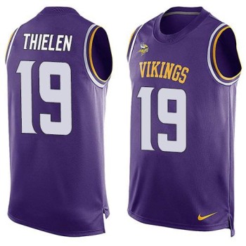 Vikings #19 Adam Thielen Purple Team Color Men's Stitched NFL Limited Tank Top Jersey Vikings #19 Adam Thielen Purple Team Color Men's Stitched NFL Limited Tank Top Jersey