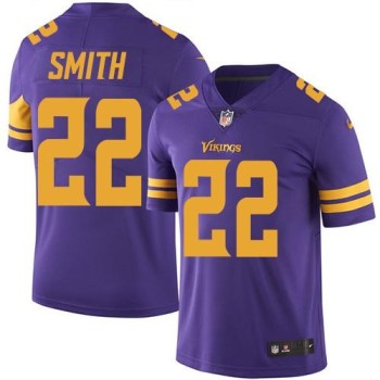 Vikings #22 Harrison Smith Purple Men's Stitched NFL Limited Rush Jersey Vikings #22 Harrison Smith Purple Men's Stitched NFL Limited Rush Jersey