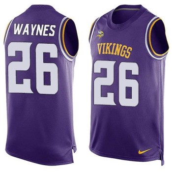 Vikings #26 Trae Waynes Purple Team Color Men's Stitched NFL Limited Tank Top Jersey Vikings #26 Trae Waynes Purple Team Color Men's Stitched NFL Limited Tank Top Jersey