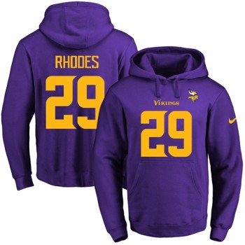 Vikings #29 Xavier Rhodes Purple(Gold No.) Name & Number Pullover NFL Hoodie Vikings #29 Xavier Rhodes Purple(Gold No.) Name & Number Pullover NFL Hoodie