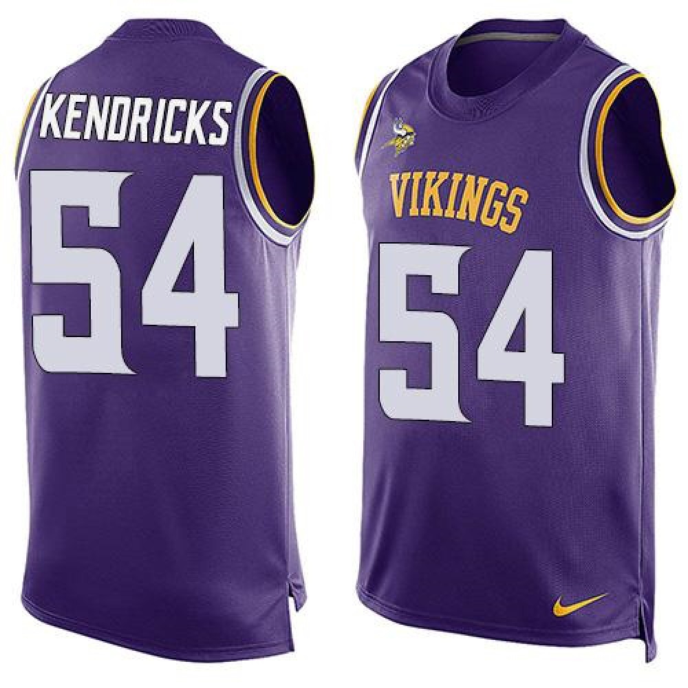 Vikings #54 Eric Kendricks Purple Team Color Men's Stitched NFL Limited Tank Top Jersey