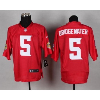 Vikings #5 Teddy Bridgewater Red Men's Stitched NFL Elite QB Practice Jersey Vikings #5 Teddy Bridgewater Red Men's Stitched NFL Elite QB Practice Jersey
