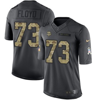 Vikings #73 Sharrif Floyd Black Men's Stitched NFL Limited 2016 Salute To Service Jersey Vikings #73 Sharrif Floyd Black Men's Stitched NFL Limited 2016 Salute To Service Jersey