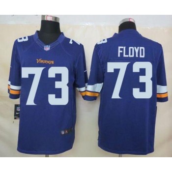 Vikings #73 Sharrif Floyd Purple Team Color Men's Stitched NFL Limited Jersey Vikings #73 Sharrif Floyd Purple Team Color Men's Stitched NFL Limited Jersey