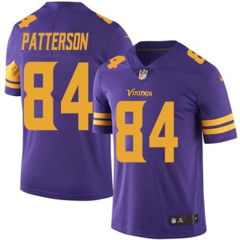 Vikings #84 Cordarrelle Patterson Purple Men's Stitched NFL Limited Rush Jersey Vikings #84 Cordarrelle Patterson Purple Men's Stitched NFL Limited Rush Jersey