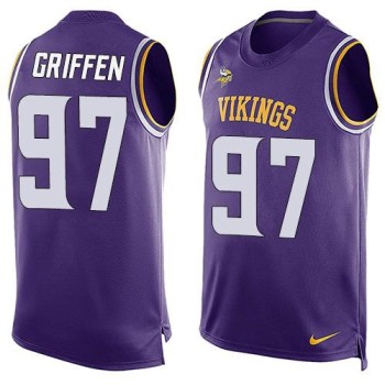 Vikings #97 Everson Griffen Purple Team Color Men's Stitched NFL Limited Tank Top Jersey Vikings #97 Everson Griffen Purple Team Color Men's Stitched NFL Limited Tank Top Jersey