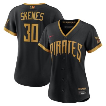 Women's Pittsburgh Pirates #30 Paul Skenes Nike Black 2026 City Connect Stadium Jersey