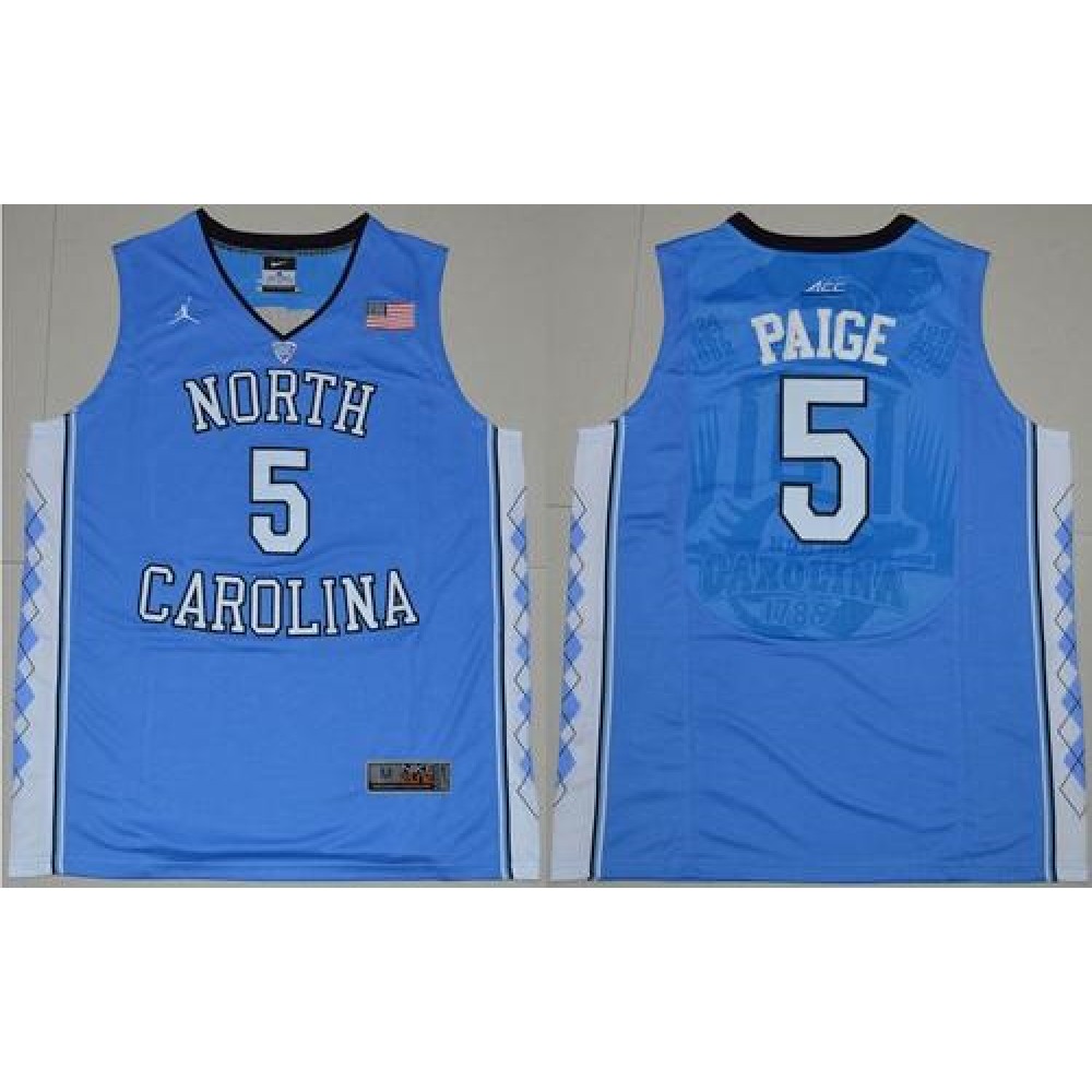 North Carolina #5 Marcus Paige Blue Basketball Stitched NCAA Jersey