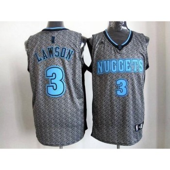 Nuggets #3 Ty Lawson Grey Static Fashion Stitched NBA Jersey