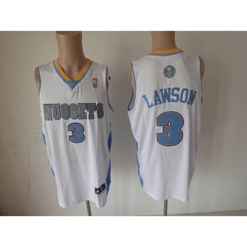 Nuggets #3 Ty Lawson White Revolution 30 Stitched NBA Jersey