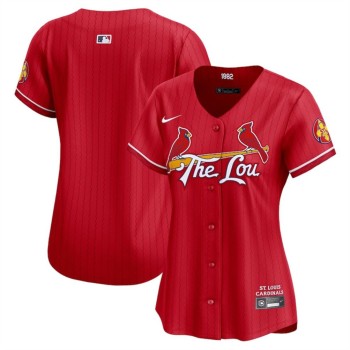 Women's St. Louis Cardinals Blank Red 2024 City Connect Limited Stitched Baseball Jersey(Run Small) Women's St. Louis Cardinals Blank Red 2024 City Connect Limited Stitched Baseball Jersey(Run Small)
