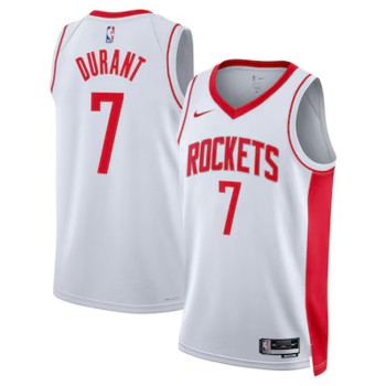 Men's Houston Rockets #7 Kevin Durant White Statement Edition Swingman Jersey Men's Houston Rockets #7 Kevin Durant White Statement Edition Swingman Jersey