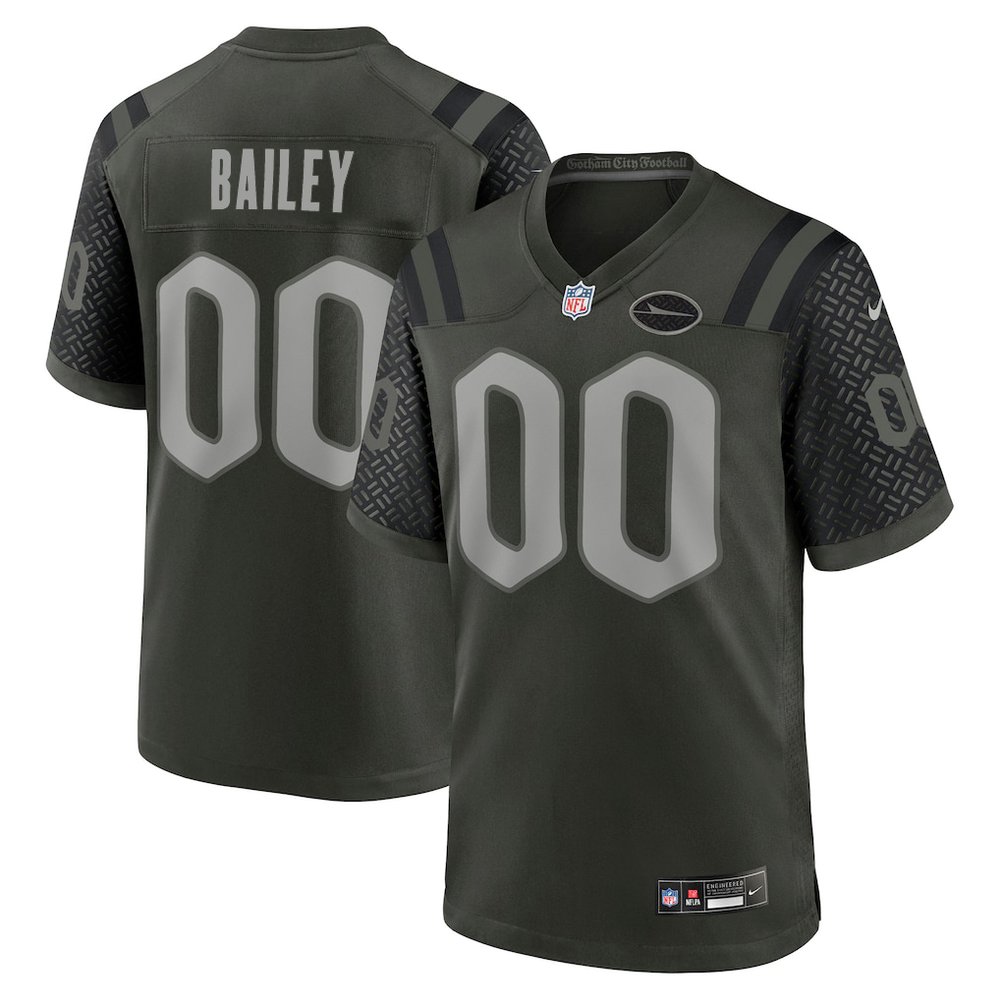 Youth New York Jets David Bailey Black 2026 NFL Draft Game Jersey