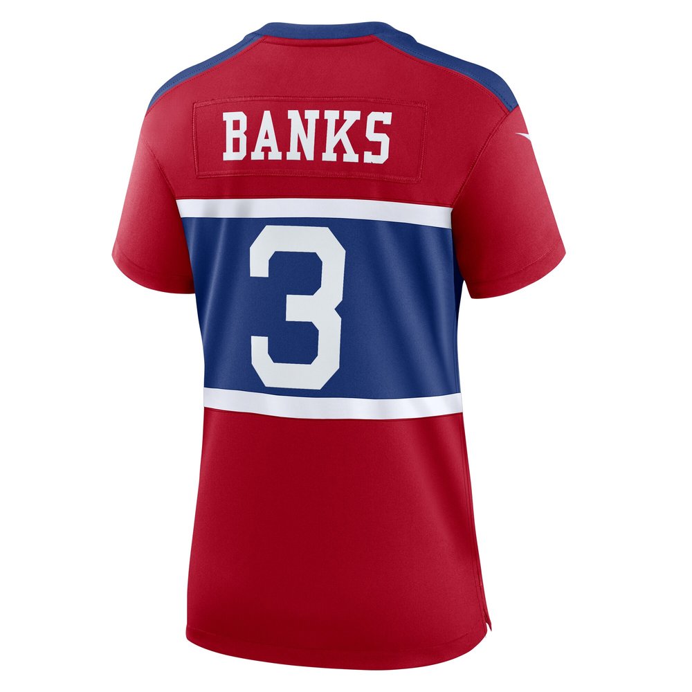 Women's New York Giants Deonte Banks Century Red Alternate Player Game Jersey Women's New York Giants Deonte Banks Century Red Alternate Player Game Jersey