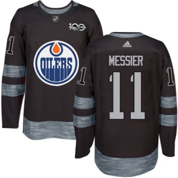 Oilers #11 Mark Messier Black 1917-2017 100th Anniversary Stitched NHL Jersey Oilers #11 Mark Messier Black 1917-2017 100th Anniversary Stitched NHL Jersey