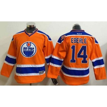 Oilers #14 Jordan Eberle Orange Stitched Youth NHL Jersey Oilers #14 Jordan Eberle Orange Stitched Youth NHL Jersey