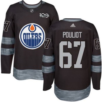 Oilers #67 Benoit Pouliot Black 1917-2017 100th Anniversary Stitched NHL Jersey Oilers #67 Benoit Pouliot Black 1917-2017 100th Anniversary Stitched NHL Jersey