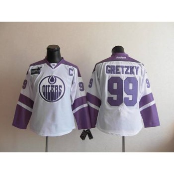 Oilers #99 Wayne Gretzky White/Purple Women's Thanksgiving Edition Stitched NHL Jersey Oilers #99 Wayne Gretzky White/Purple Women's Thanksgiving Edition Stitched NHL Jersey