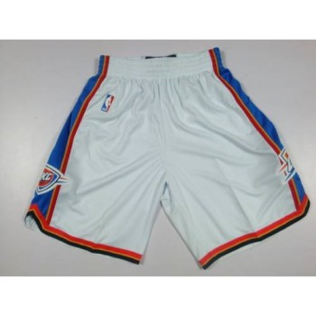 Oklahoma City Thunder White NBA Shorts Oklahoma City Thunder White NBA Shorts
