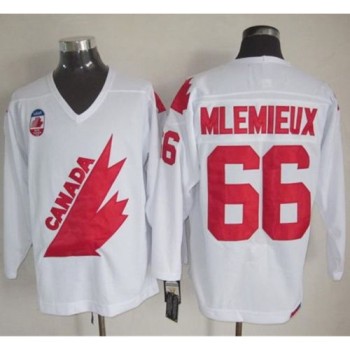 Olympic 1991 CA. #66 Mario Lemieux White CCM Throwback Stitched NHL Jersey Olympic 1991 CA. #66 Mario Lemieux White CCM Throwback Stitched NHL Jersey