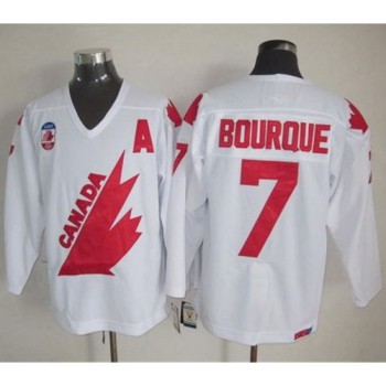 Olympic 1991 CA. #7 Ray Bourque White CCM Throwback Stitched NHL Jersey Olympic 1991 CA. #7 Ray Bourque White CCM Throwback Stitched NHL Jersey