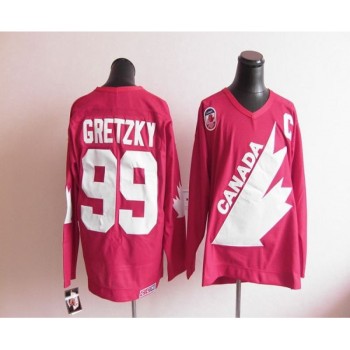 Olympic 1991 CA. #99 Wayne Gretzky Red CCM Throwback Stitched NHL Jersey Olympic 1991 CA. #99 Wayne Gretzky Red CCM Throwback Stitched NHL Jersey