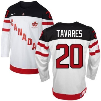 Olympic CA. #20 John Tavares White 100th Anniversary Stitched NHL Jersey Olympic CA. #20 John Tavares White 100th Anniversary Stitched NHL Jersey