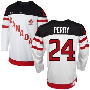 Olympic CA. #24 Corey Perry White 100th Anniversary Stitched NHL Jersey Olympic CA. #24 Corey Perry White 100th Anniversary Stitched NHL Jersey