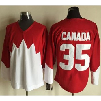Olympic CA. #35 Canada Red/White 1972 Commemorative CCM Stitched NHL Jersey Olympic CA. #35 Canada Red/White 1972 Commemorative CCM Stitched NHL Jersey