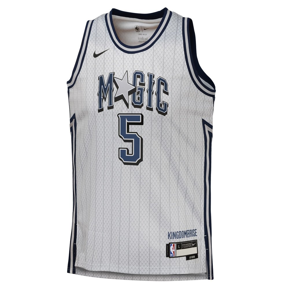 Youth Orlando Magic Paolo Banchero Silver 2024/25 Swingman Player Jersey - City Edition Youth Orlando Magic Paolo Banchero Silver 2024/25 Swingman Player Jersey - City Edition