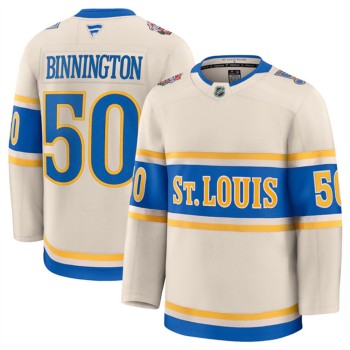 Youth St. Louis Blues #50 Jordan Binnington Cream 2024-25 Winter Classic Stitched Hockey Jersey Youth St. Louis Blues #50 Jordan Binnington Cream 2024-25 Winter Classic Stitched Hockey Jersey