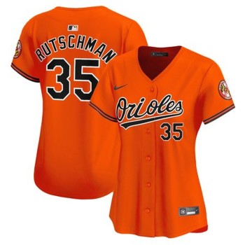 Women's Baltimore Orioles Adley Rutschman Orange Home Replica Player Jersey Women's Baltimore Orioles Adley Rutschman Orange Home Replica Player Jersey