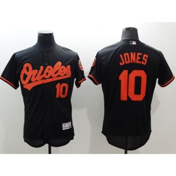 Orioles #10 Adam Jones Black Flexbase Authentic Collection Stitched MLB Jersey Orioles #10 Adam Jones Black Flexbase Authentic Collection Stitched MLB Jersey