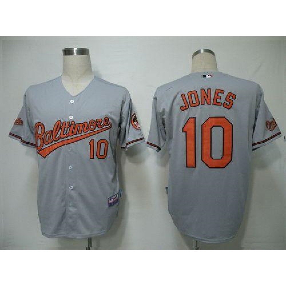 Orioles #10 Adam Jones Grey Cool Base Stitched Youth MLB Jersey