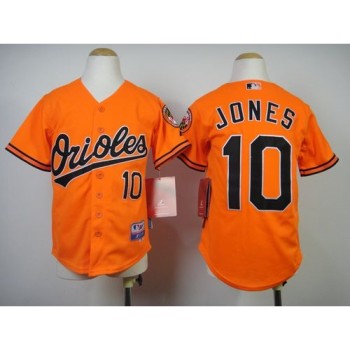 Orioles #10 Adam Jones Orange Cool Base Stitched Youth MLB Jersey Orioles #10 Adam Jones Orange Cool Base Stitched Youth MLB Jersey