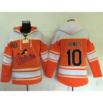 Orioles #10 Adam Jones Orange Sawyer Hooded Sweatshirt MLB Hoodie Orioles #10 Adam Jones Orange Sawyer Hooded Sweatshirt MLB Hoodie