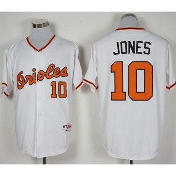 Orioles #10 Adam Jones White 1966 Turn Back The Clock Stitched MLB Jersey Orioles #10 Adam Jones White 1966 Turn Back The Clock Stitched MLB Jersey