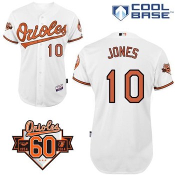 Orioles #10 Adam Jones White Cool Base Stitched MLB Jersey Orioles #10 Adam Jones White Cool Base Stitched MLB Jersey